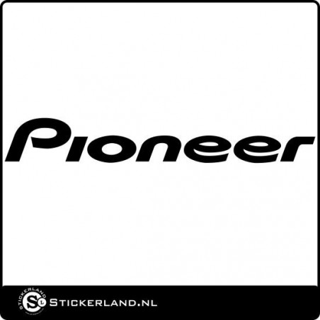 Pioneer logo sticker