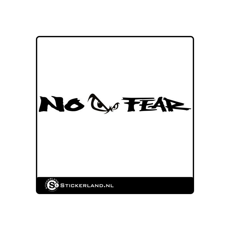 No Fear II Raamstreamer (ca.100x12cm)