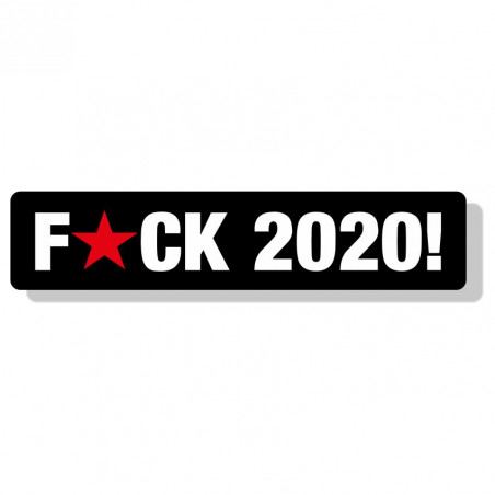 F*CK 2020 sticker (10x2cm)