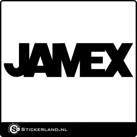 Jamex logo sticker