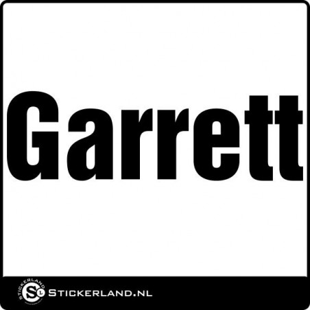 Garrett Turbo logo sticker