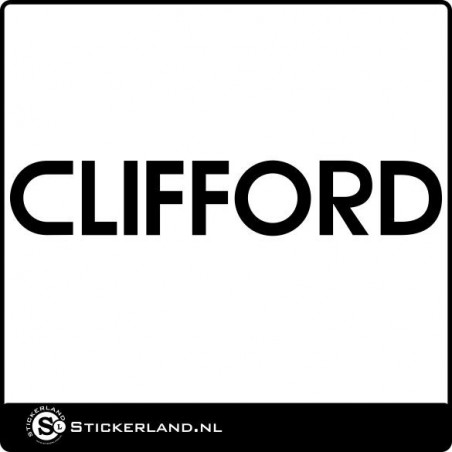 Clifford logo sticker