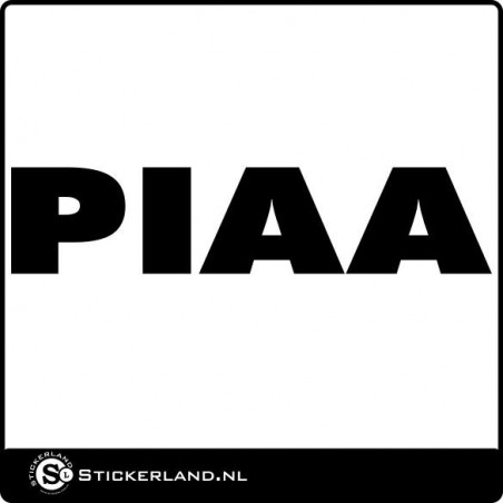 PIAA logo sticker