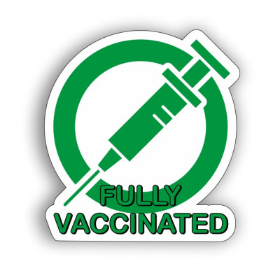 Fully Vaccinated sticker [10x10cm]