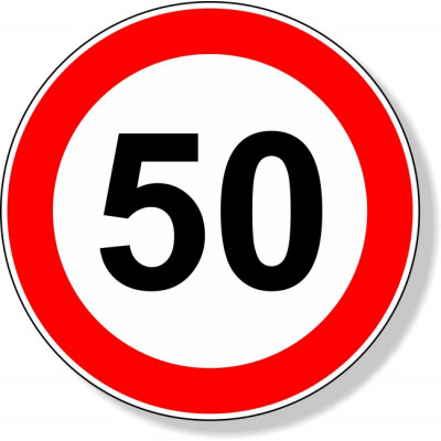 Ronde 50 sticker