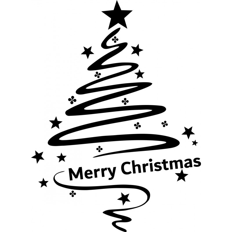 Grote Kerstboom sticker