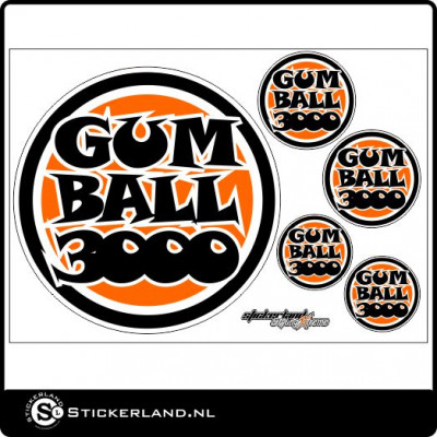 Stickerset Gumball 3000