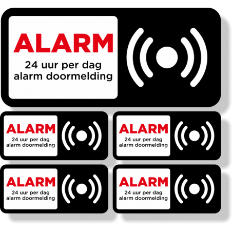 Stickerset Alarm doormelding