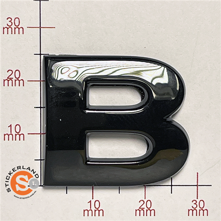 3D Zwarte Letter B