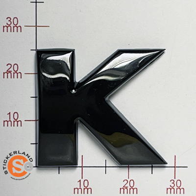 3D Zwarte Letter K