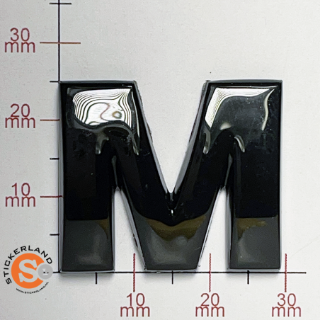 3D Zwarte Letter M 3D Zwarte Letter M