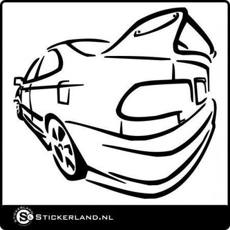 Honda Civic sticker 02