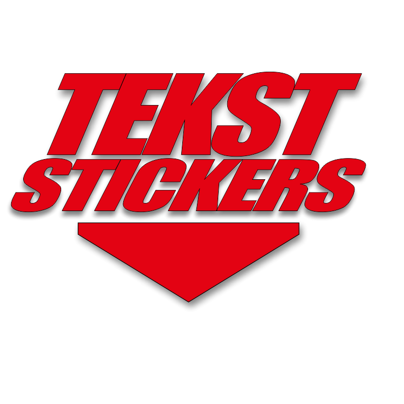 procedure Triviaal stroom Uw eigen tekst sticker maken | Met gratis ontwerp tool voor stickers