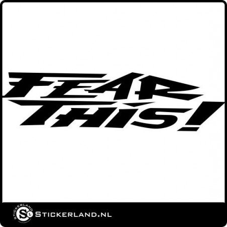 Fear this sticker