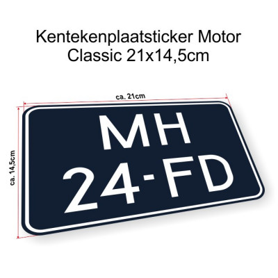 Kentekenplaat sticker...