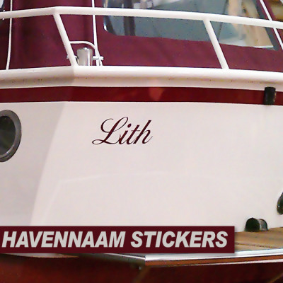 Havennaam sticker eigen...