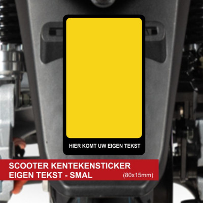 Kentekensticker Scooter...