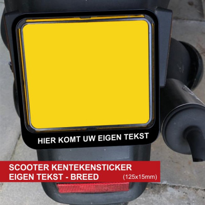 Kentekensticker Scooter...