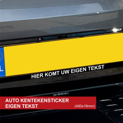 Kentekensticker Auto eigen...