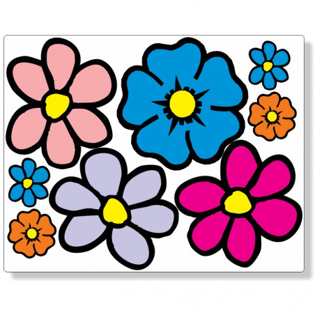 Bloemen stickerset fullcolor groot 02