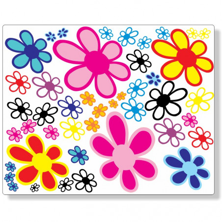 Bloemen stickerset fullcolor groot 03