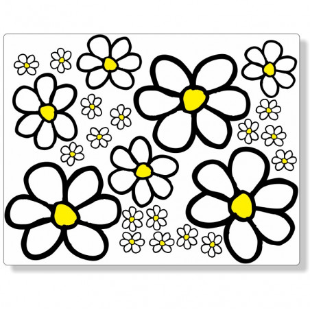 belegd broodje ten tweede Eentonig Bloemen stickerset fullcolor groot 05