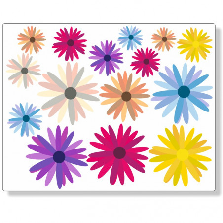 Bloemen stickerset fullcolor groot 08