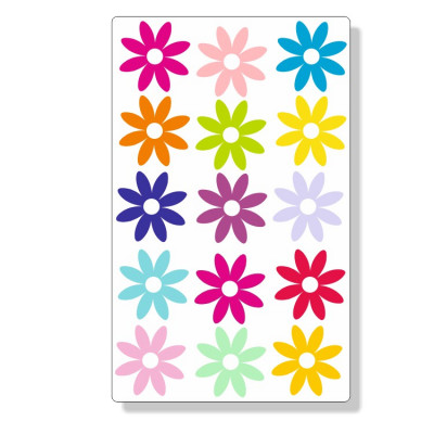 Bloemen stickerset mini 03