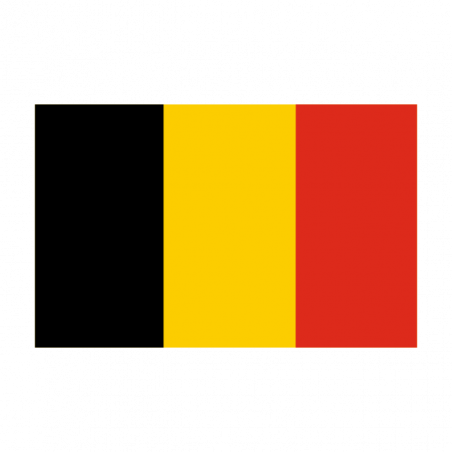 Sticker vlag van Belgie (8x5cm)