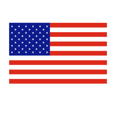 Sticker vlag van Amerika (8x5cm)