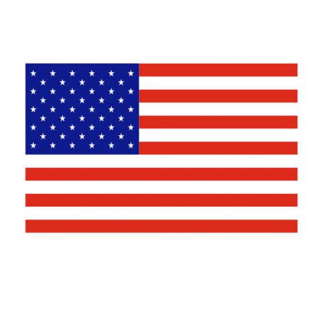 Sticker vlag van Amerika (8x5cm)