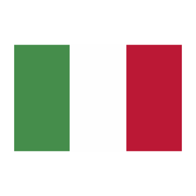 Sticker vlag van Italie (8x5cm)