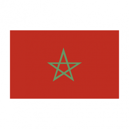 Sticker vlag van Marokko (8x5cm)