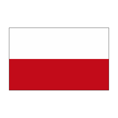 Sticker vlag van Polen (8x5cm)