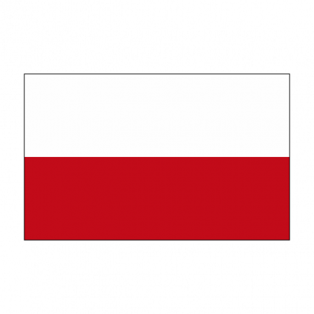 Sticker vlag van Polen (8x5cm)