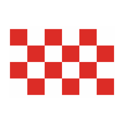 Sticker vlag van Brabant (8x5cm)