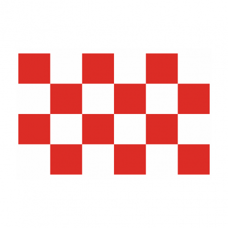 Sticker vlag van Brabant (8x5cm)