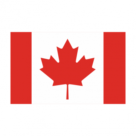 Sticker vlag van Canada (8x5cm)