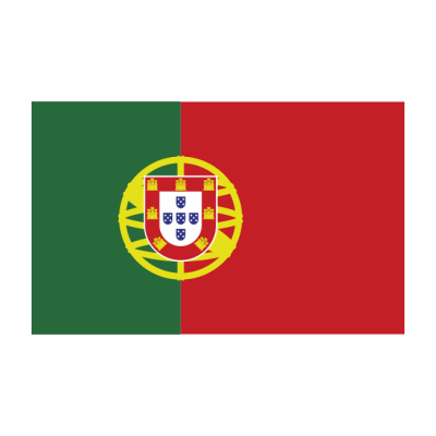 Sticker vlag van Portugal (8x5cm)