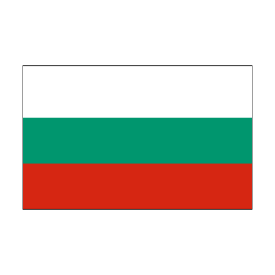 Sticker vlag van Bulgarije (8x5cm)