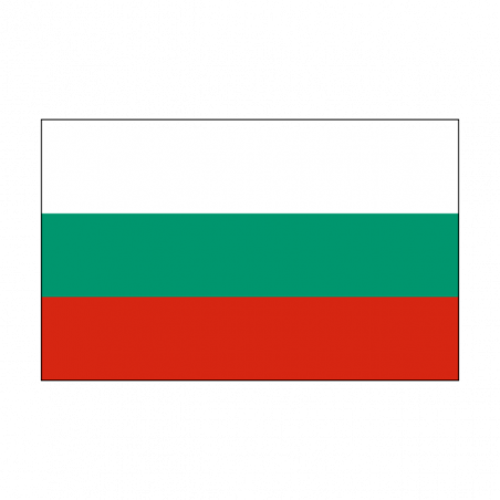 Sticker vlag van Bulgarije (8x5cm)