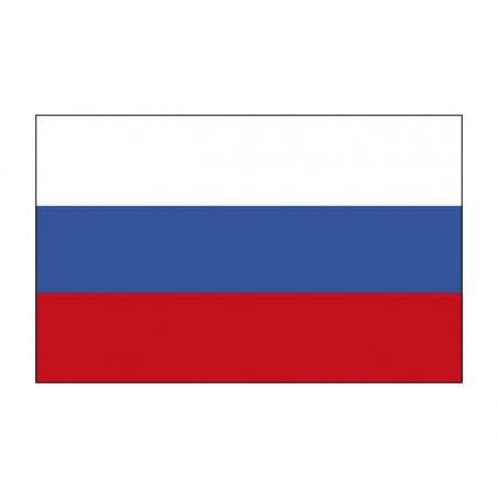 Sticker vlag van Rusland (8x5cm)