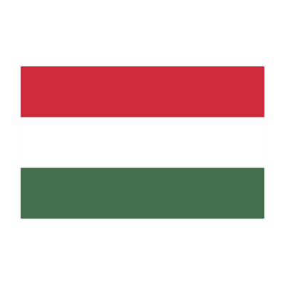 Sticker vlag van Hongarije (8x5cm)