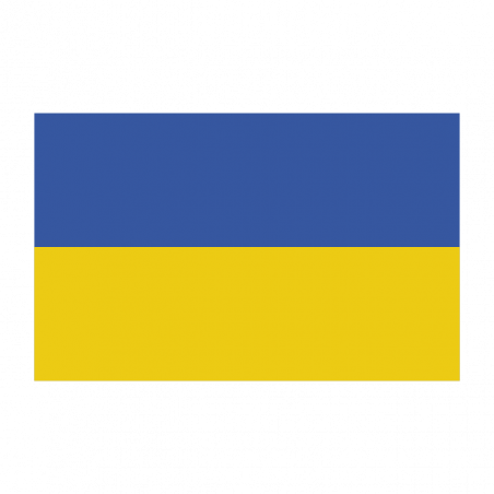 Sticker vlag van Oekraine (8x5cm)