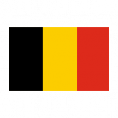 Sticker vlag van Belgie (4x2.5cm)