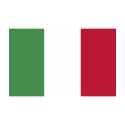 Sticker vlag van Italie (4x2.5cm)