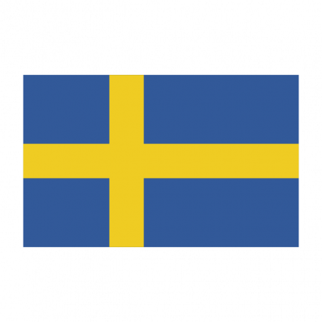 Sticker vlag van Zweden (4x2.5cm)