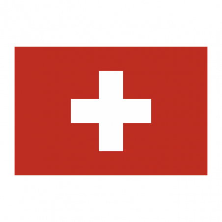 Sticker vlag van Zwitserland (4x2.5cm)