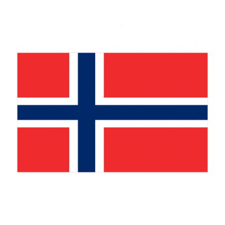 Sticker vlag van Noorwegen (4x2.5cm)