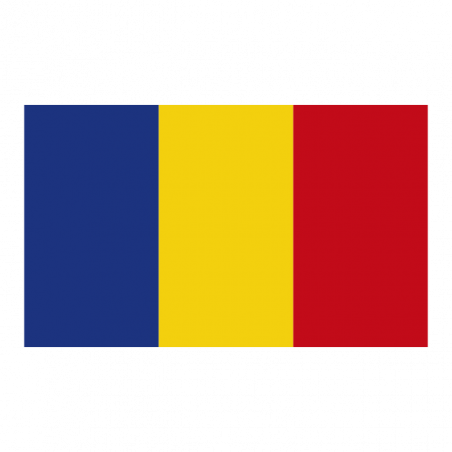 Sticker vlag van Roemenie (4x2.5cm)